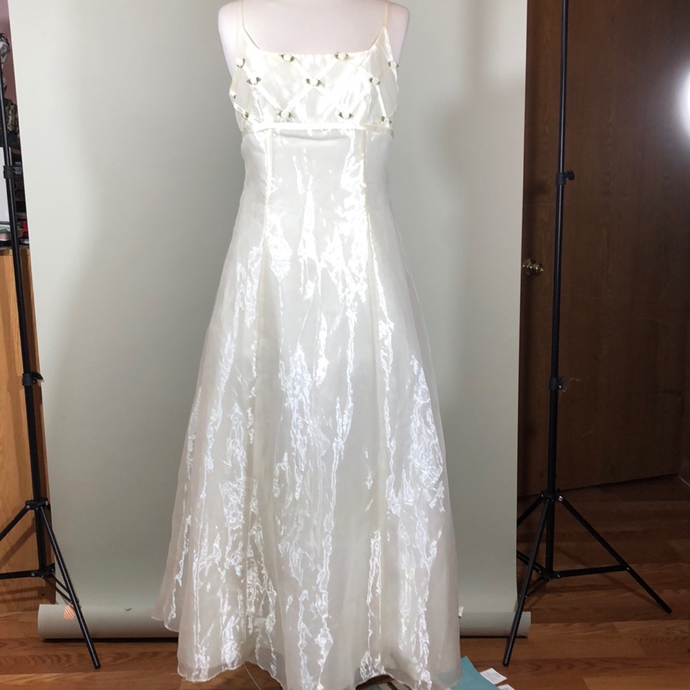 Aspeed. Ivory Evening Gown.